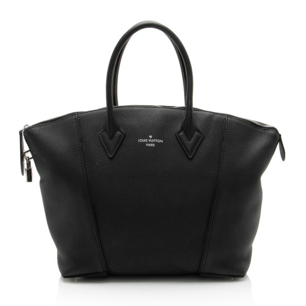 Louis Vuitton Taurillon Soft Lockit MM Satchel